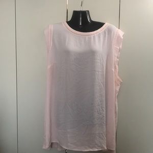 Loft mixed media blouse